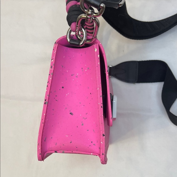 Furla 1927 Soft Mini Crossbody Bag in Fuchsia Rubber & Leather No Callouts - Picture 9 of 15